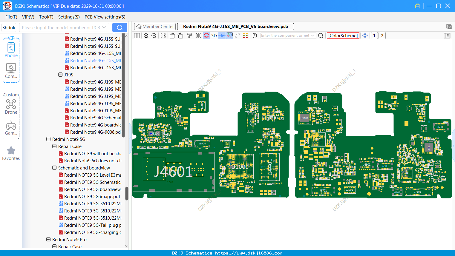Redmi Note9 4G-J15S_MB_PCB_V5 Boardview